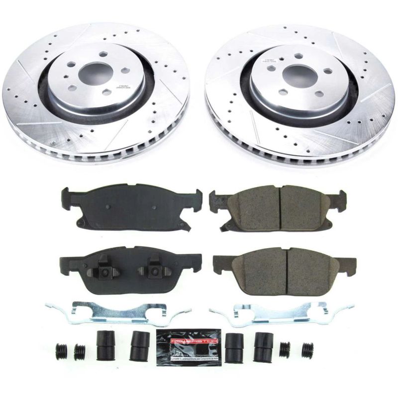 Power Stop 2019 Ford Edge Front Z23 Evolution Sport Brake Kit-PowerStop-PSBK8321