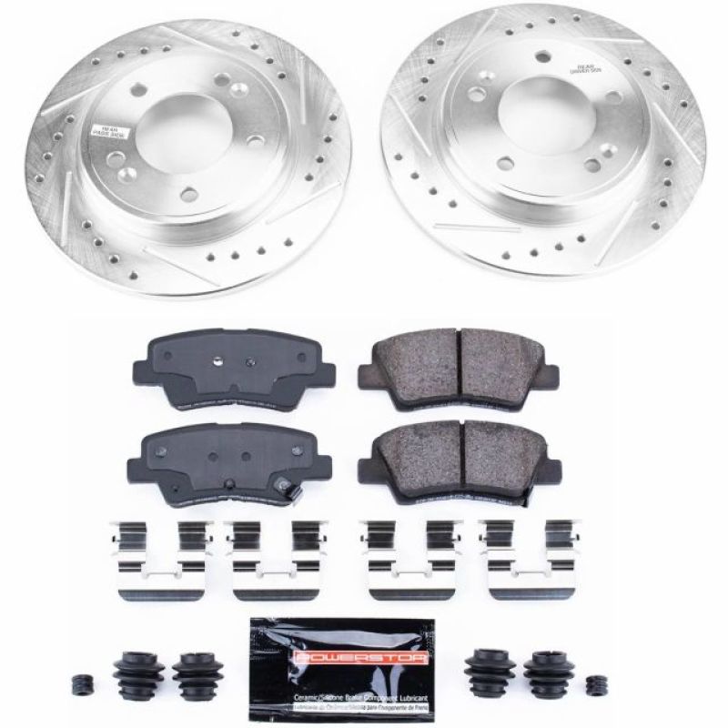 Power Stop 2019+ Hyundai Veloster Rear Z17 Evolution Brake Kit-PowerStop-PSBK8331