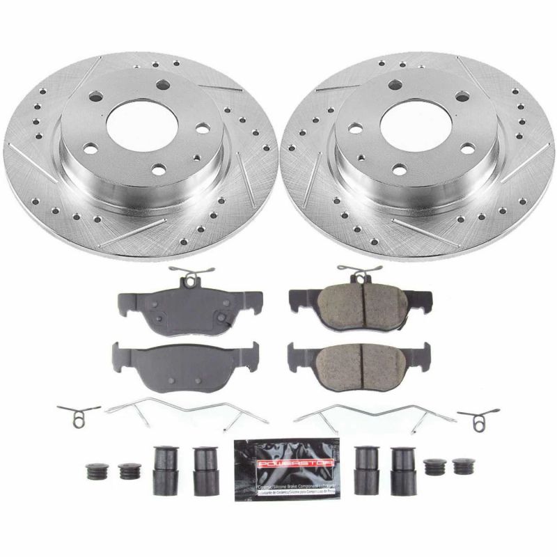 Power Stop 2019 Mazda 3 Rear Z23 Evolution Sport Brake Kit-PowerStop-PSBK8334