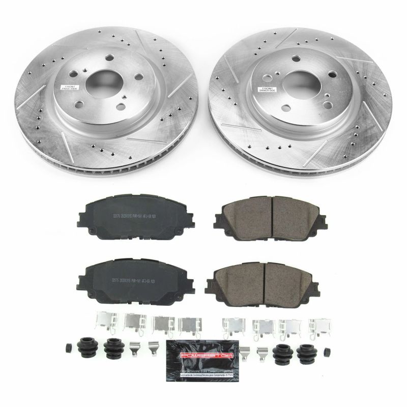 Power Stop 2019 Toyota Avalon Front Z23 Evolution Sport Brake Kit-PowerStop-PSBK7895