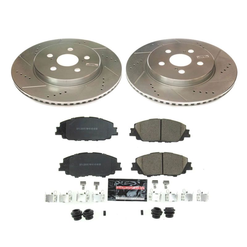 Power Stop 2019 Toyota Corolla Front Z23 Evolution Sport Brake Kit-PowerStop-PSBK8328