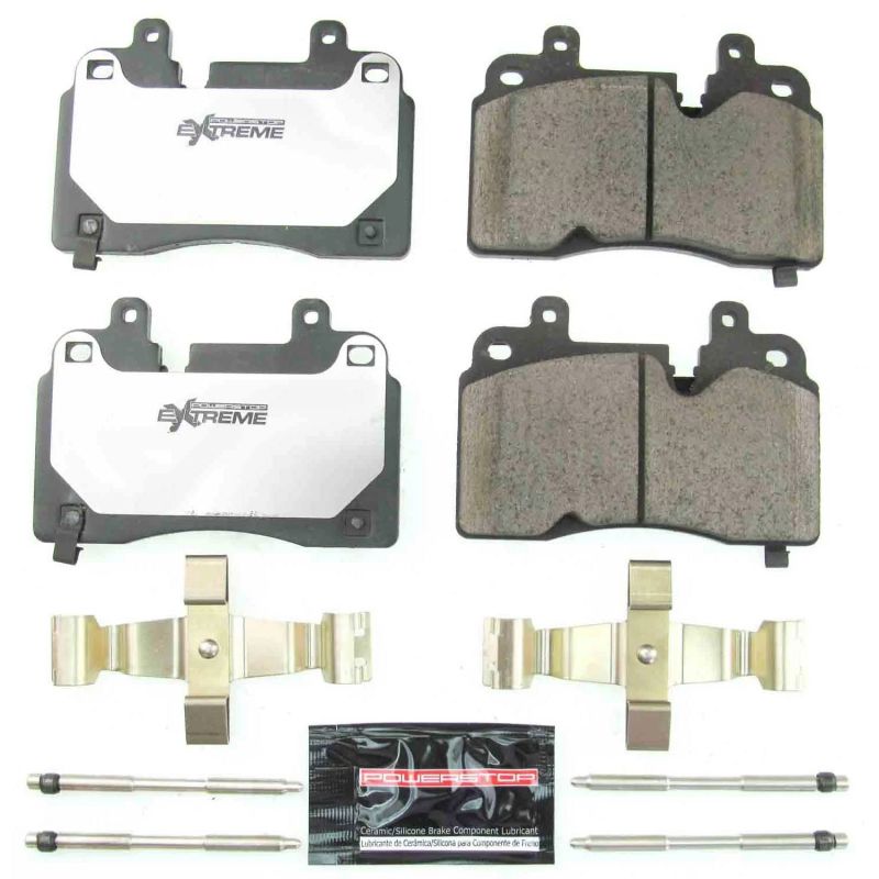 Power Stop 2020 Chevrolet Corvette Front Z26 Extreme Street Brake Pads w/Hardware - Black Ops Auto Works