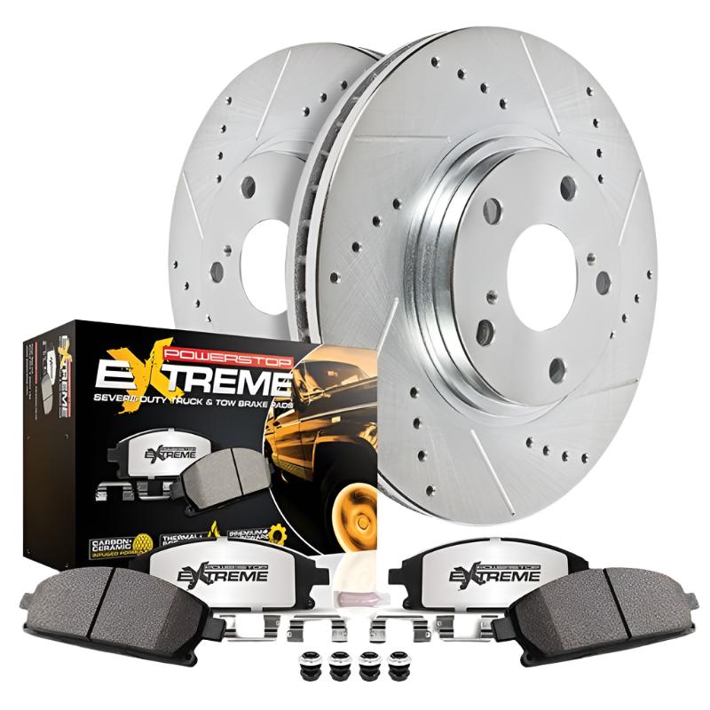 Power Stop 2021 Ford Bronco Rear Z36 Truck & Tow Brake Kit-PowerStop-PSBK8763-36