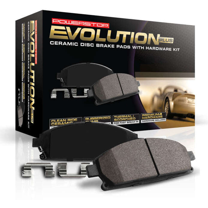 PowerStop Power Stop 2022 Nissan Pathfinder Front Z17 Evo Ceramic Brake Pad w/Hardware