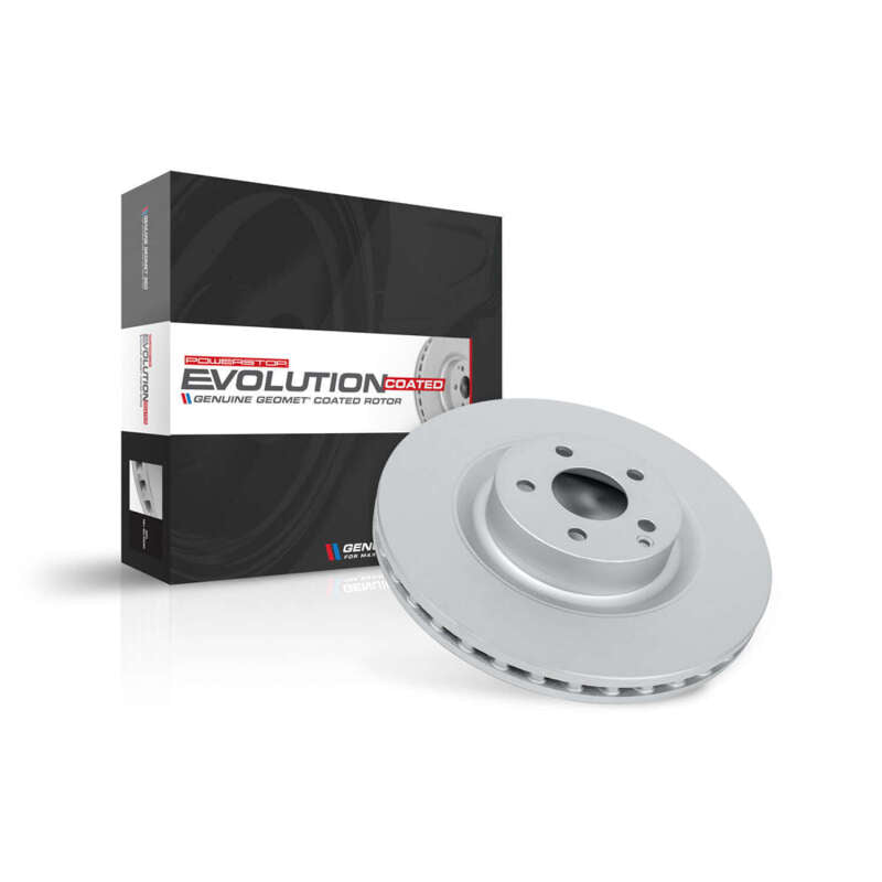 PowerStop JBR1936EVC Evolution Coated Rotor (fully coated drilled & slotted / coated rotor)