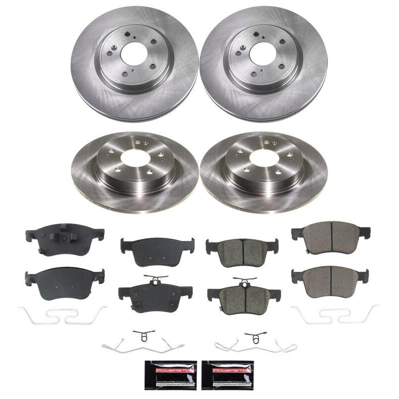 PowerStop KOE9233 Autospecialty OE Stock Replacement Brake Kit (OE-style rotors + ceramic pads)