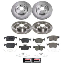 Load image into Gallery viewer, PowerStop KOE9233 Autospecialty OE Stock Replacement Brake Kit (OE-style rotors + ceramic pads)