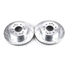 Load image into Gallery viewer, Power Stop 63-82 Chevrolet Corvette Rear Evolution Drilled &amp; Slotted Rotors - Pair-PowerStop-PSBAR8207XPR