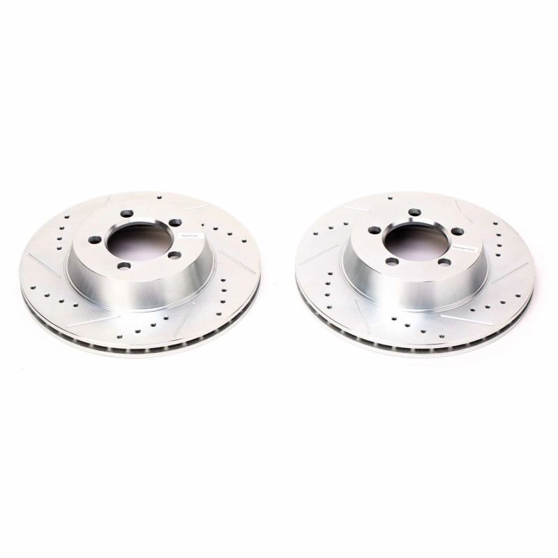 Power Stop 67-72 Dodge Dart Front Evolution Drilled & Slotted Rotors - Pair-PowerStop-PSBAR8305XPR