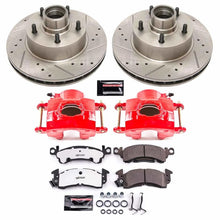 Load image into Gallery viewer, Power Stop 79-86 Buick LeSabre Front Z26 Street Warrior Brake Kit w/Calipers-PowerStop-PSBKC2908-26
