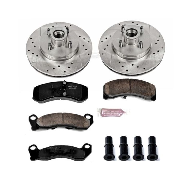 Power Stop 87-93 Ford Mustang Front Z23 Evolution Sport Brake Kit-PowerStop-PSBK1279