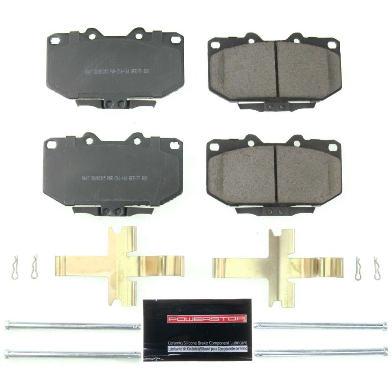 Power Stop 89-96 Nissan 300ZX Front Z23 Evolution Sport Brake Pads w/Hardware-PowerStop-PSBZ23-647