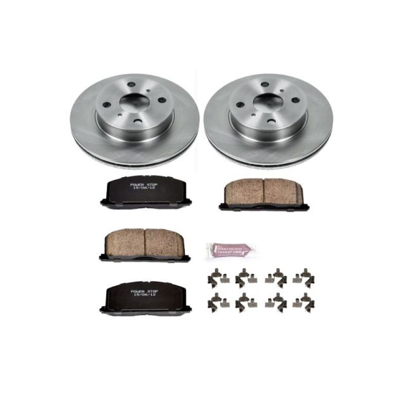 Power Stop 90-92 Geo Prizm Front Autospecialty Brake Kit-PowerStop-PSBKOE4781
