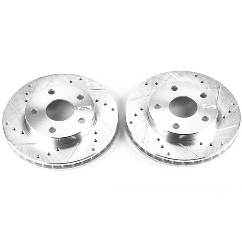 Power Stop 91-95 Toyota MR2 Front Evolution Drilled & Slotted Rotors - Pair-PowerStop-PSBJBR590XPR