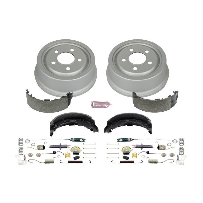 Power Stop 92-01 Jeep Cherokee Rear Autospecialty Drum Kit-PowerStop-PSBKOE15300DK