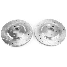 Load image into Gallery viewer, Power Stop 94-01 Ford Mustang Front Evolution Drilled &amp; Slotted Rotors - Pair-PowerStop-PSBAR8144XPR