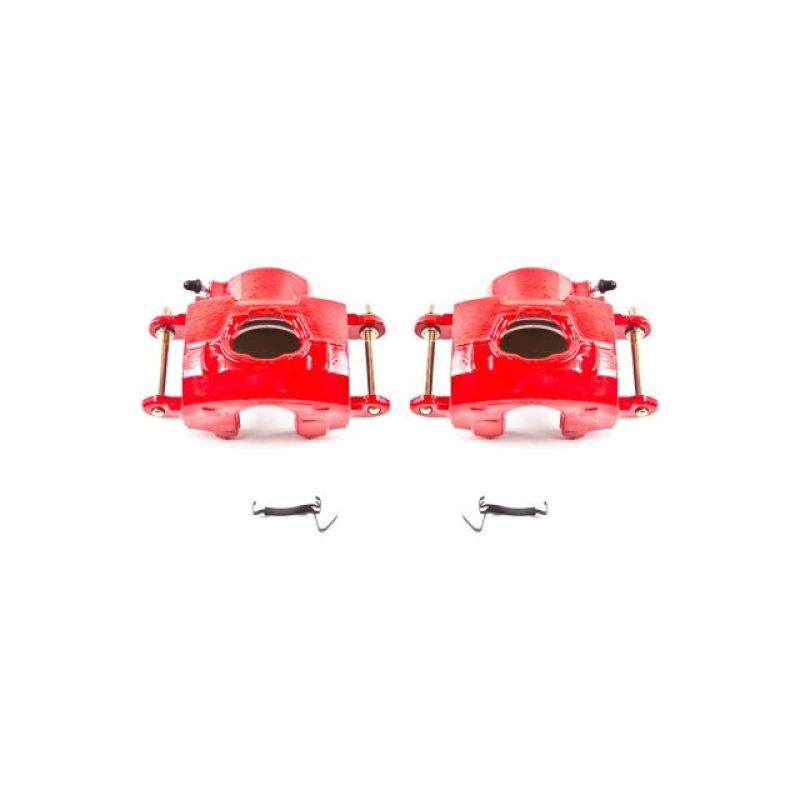 Power Stop 94-96 Chevrolet Impala Front Red Calipers w/o Brackets - Pair-PowerStop-PSBS4020