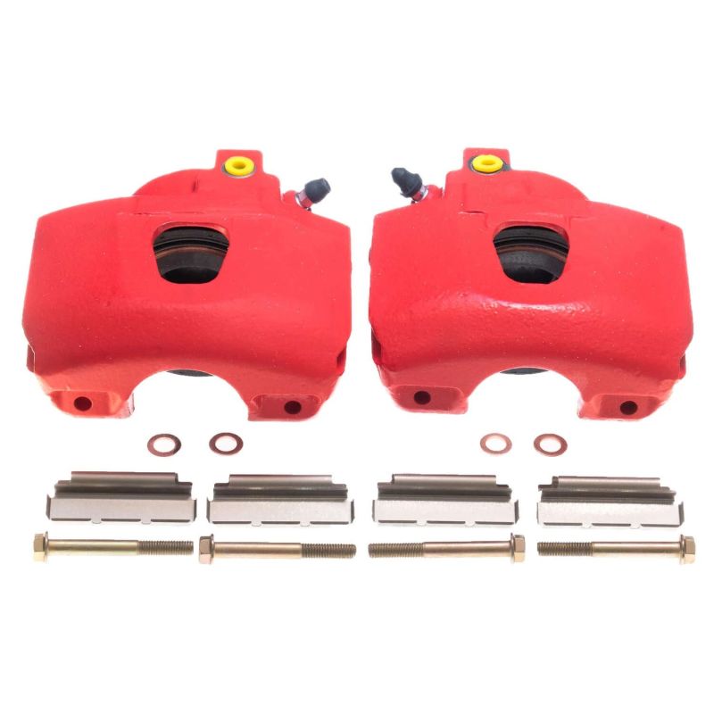 Power Stop 94-96 Ford Bronco Front Red Calipers - Pair-PowerStop-PSBS4390