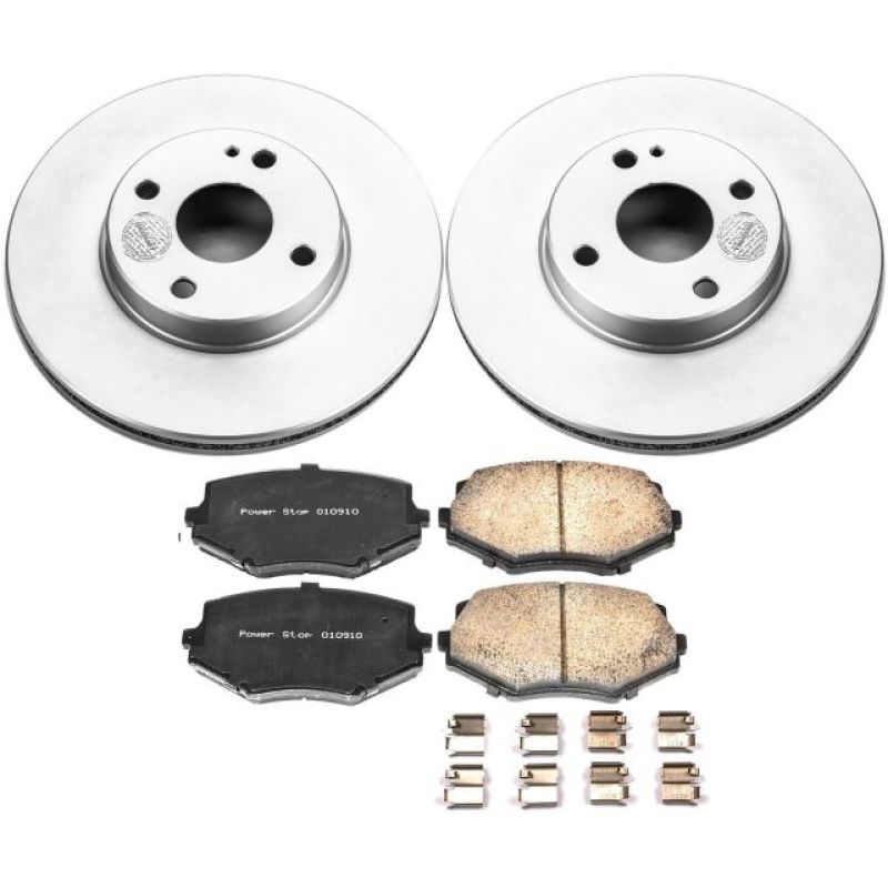 Power Stop 94-97 Mazda Miata Front Z17 Evolution Geomet Coated Brake Kit-PowerStop-PSBCRK793