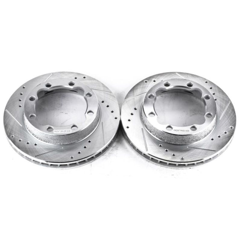 Power Stop 94-99 Chevrolet K1500 Suburban Front Evolution Drilled & Slotted Rotors - Pair-PowerStop-PSBAR8242XPR
