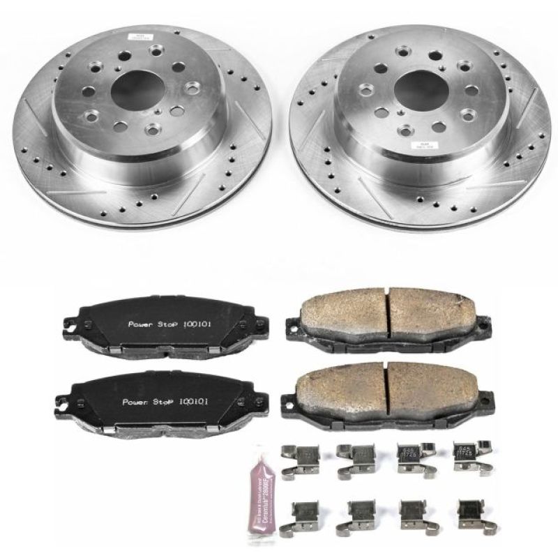 Power Stop 95-00 Lexus LS400 Rear Z23 Evolution Sport Brake Kit-PowerStop-PSBK5061