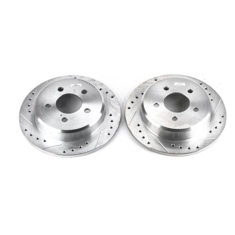 Power Stop 95-01 Ford Explorer Rear Evolution Drilled & Slotted Rotors - Pair-PowerStop-PSBAR8552XPR