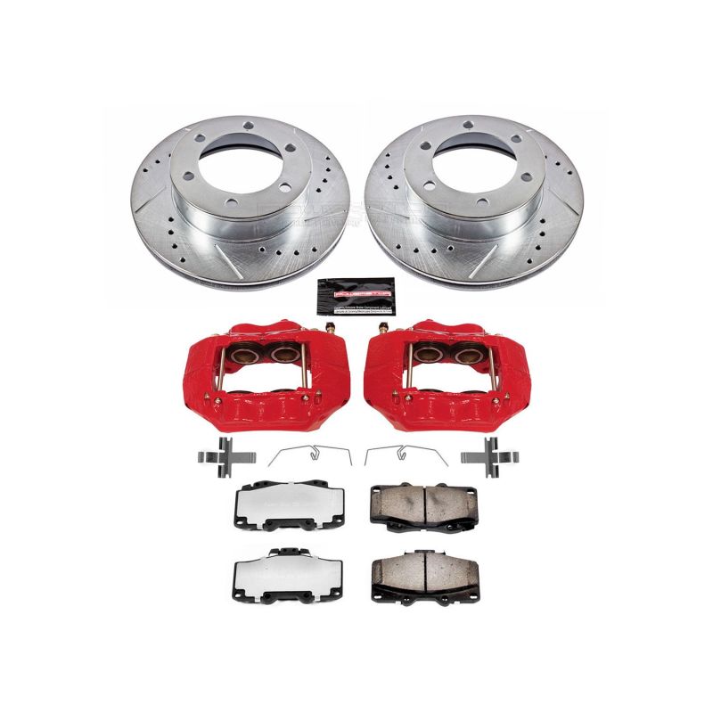 Power Stop 95-04 Toyota Tacoma Front Z36 Truck & Tow Brake Kit w/Calipers-PowerStop-PSBKC1233A-36