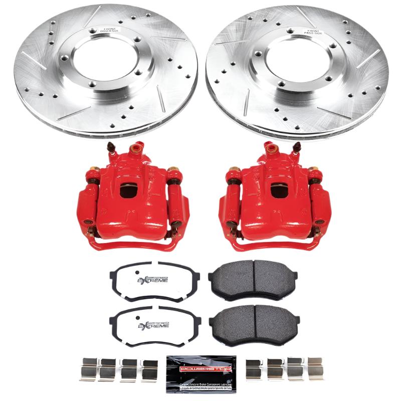 Power Stop 95-04 Toyota Tacoma Front Z36 Truck & Tow Brake Kit w/Calipers-PowerStop-PSBKC1232-36