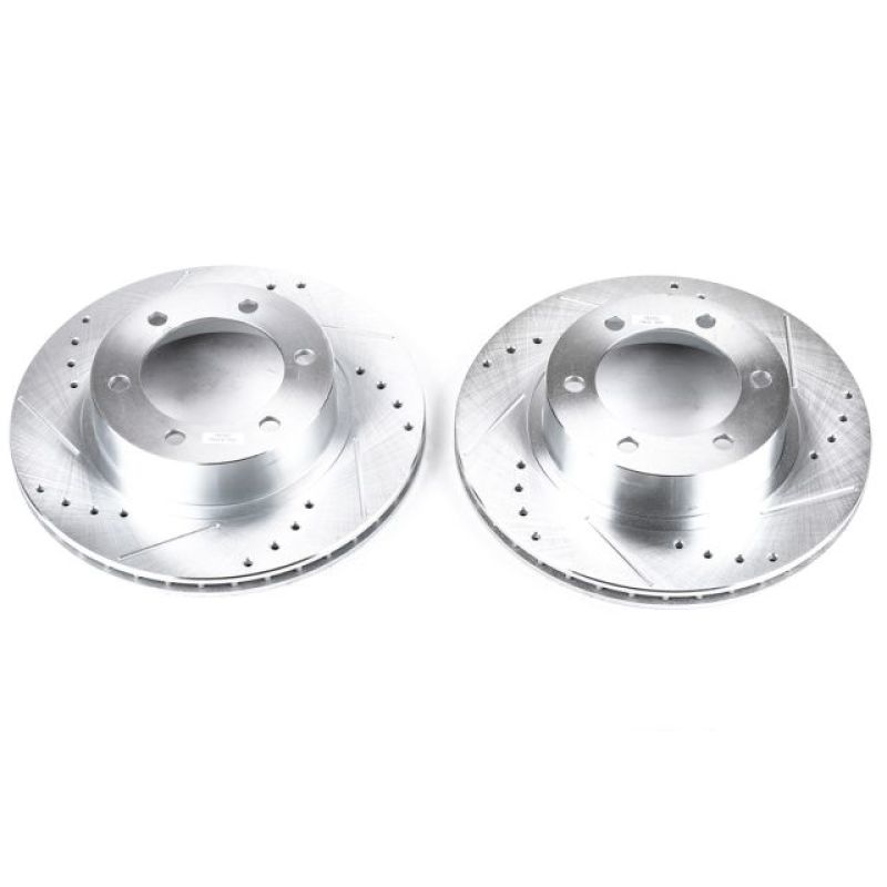Power Stop 96-02 Toyota 4Runner Front Evolution Drilled & Slotted Rotors - Pair-PowerStop-PSBJBR794XPR