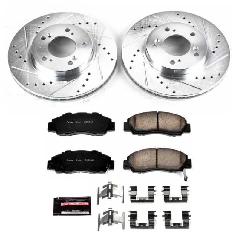 Power Stop 97-01 Acura Integra Front Z23 Evolution Sport Brake Kit-PowerStop-PSBK704