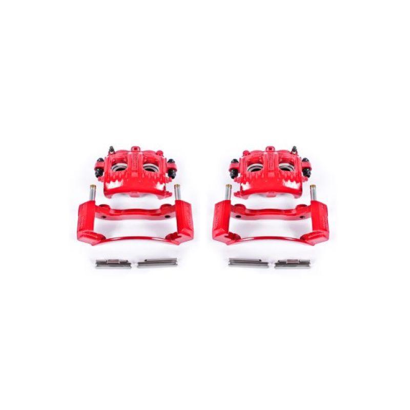 Power Stop 97-02 Ford Expedition Front Red Calipers w/Brackets - Pair-PowerStop-PSBS4652
