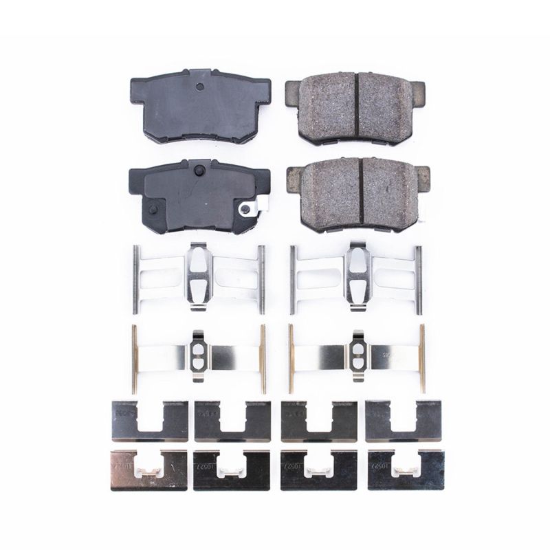 Power Stop 97-99 Acura CL Rear Z17 Evolution Ceramic Brake Pads w/Hardware-PowerStop-PSB17-537