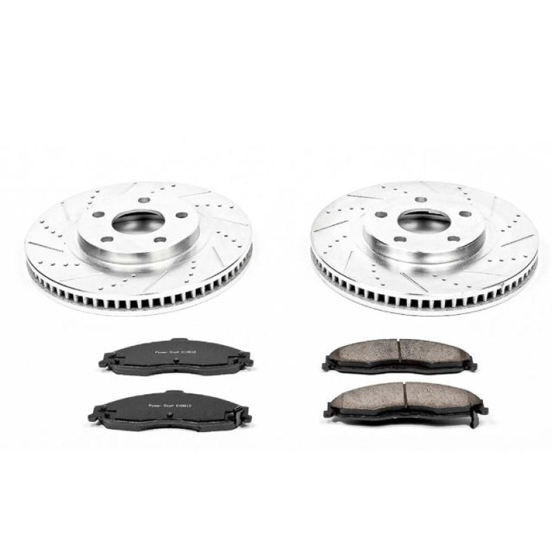 Power Stop 98-02 Chevrolet Camaro Front Z23 Evolution Sport Brake Kit-PowerStop-PSBK1547