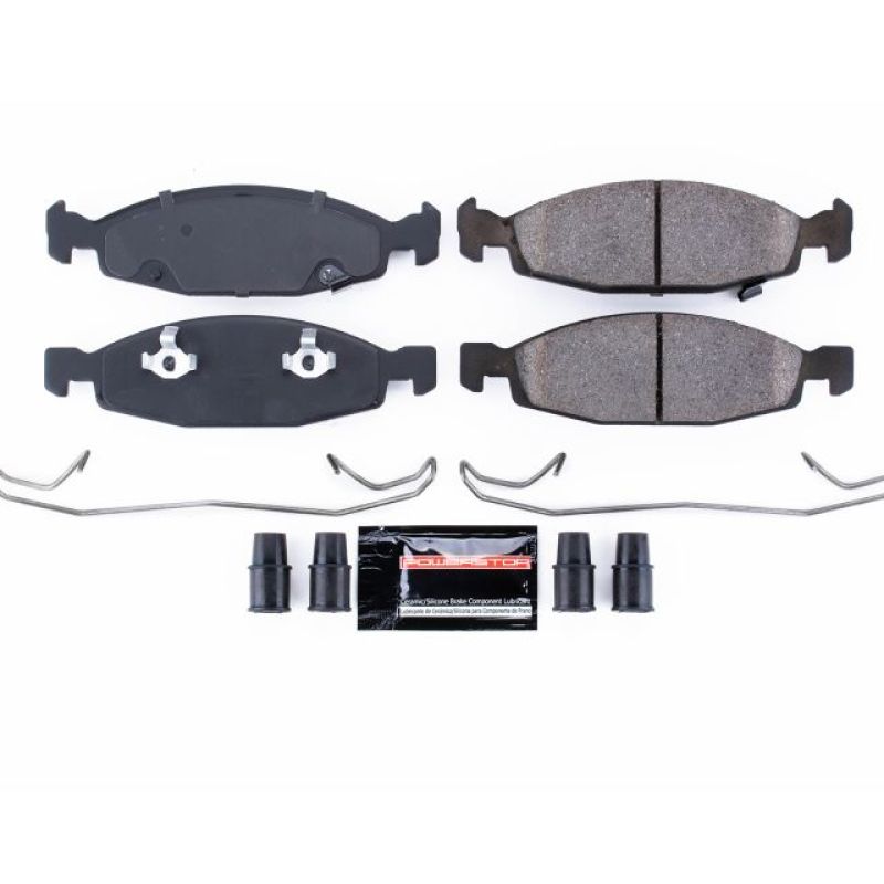Power Stop 99-03 Jeep Grand Cherokee Front Z23 Evolution Sport Brake Pads w/Hardware - Black Ops Auto Works