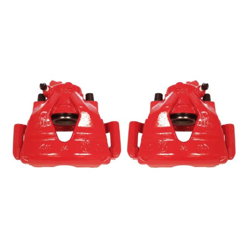 Power Stop 99-10 Volkswagen Beetle Front Red Calipers w/Brackets - Pair-PowerStop-PSBS2014