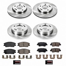 Load image into Gallery viewer, Power Stop KOE8686 front and rear brake kit with rotors and ceramic pads for Hyundai Venue and Kia Soul