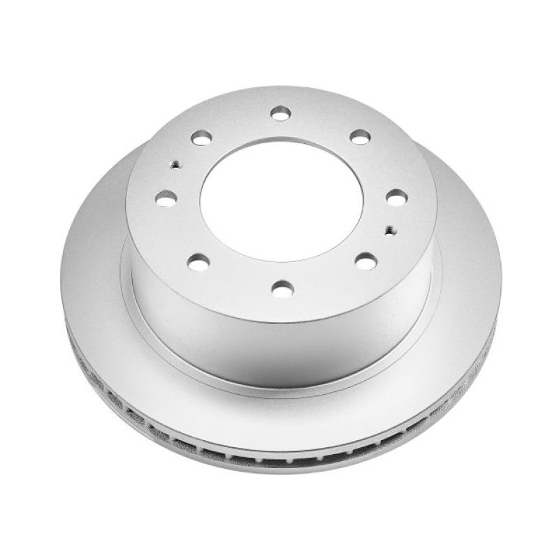 PowerStop AR82155EVC rear Evolution coated brake rotor, angled view