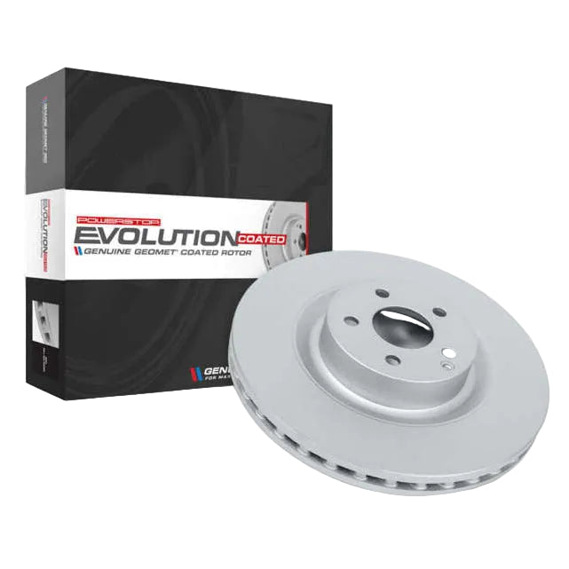 PowerStop AR82155EVC rear Evolution coated brake rotor, face view