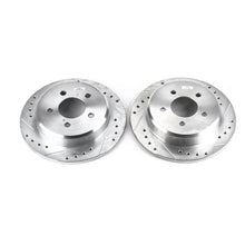 Load image into Gallery viewer, PowerStop AR8552XPR drilled and slotted rotor pair on a white background