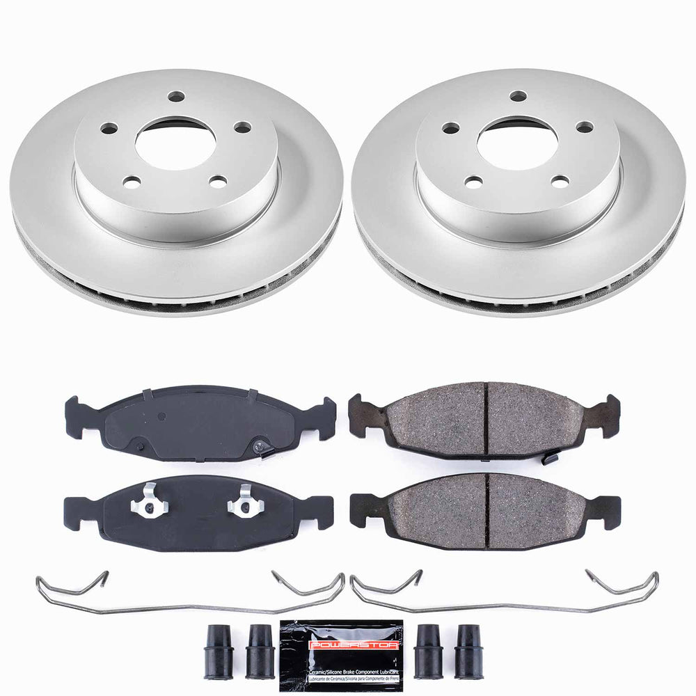 PowerStop CPK2147-23 Front Z23 Daily Driver Fully Coated Rotor Brake Kit