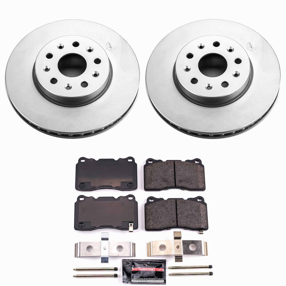 PowerStop CPK7001-23 Front Z23 Daily Driver Fully Coated Rotor Brake Kit