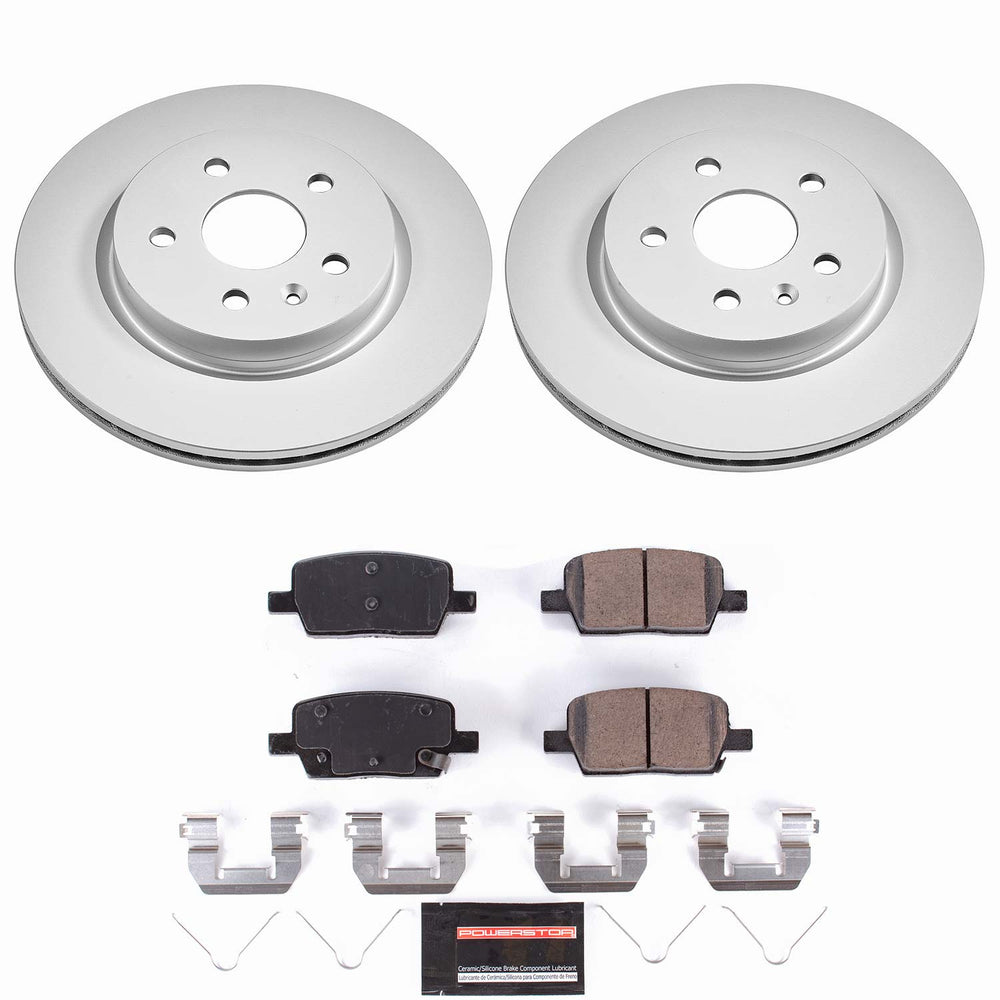 PowerStop CPK7289-23 Rear Z23 Daily Driver Fully Coated Rotor Brake Kit