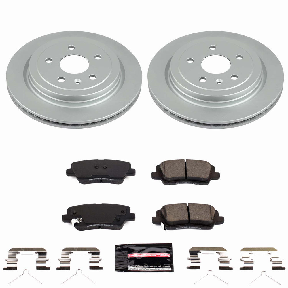 PowerStop CPK8965-23 Rear Z23 Daily Driver Fully Coated Rotor Brake Kit