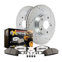 Load image into Gallery viewer, PowerStop Z36 drilled and slotted front brake kit components