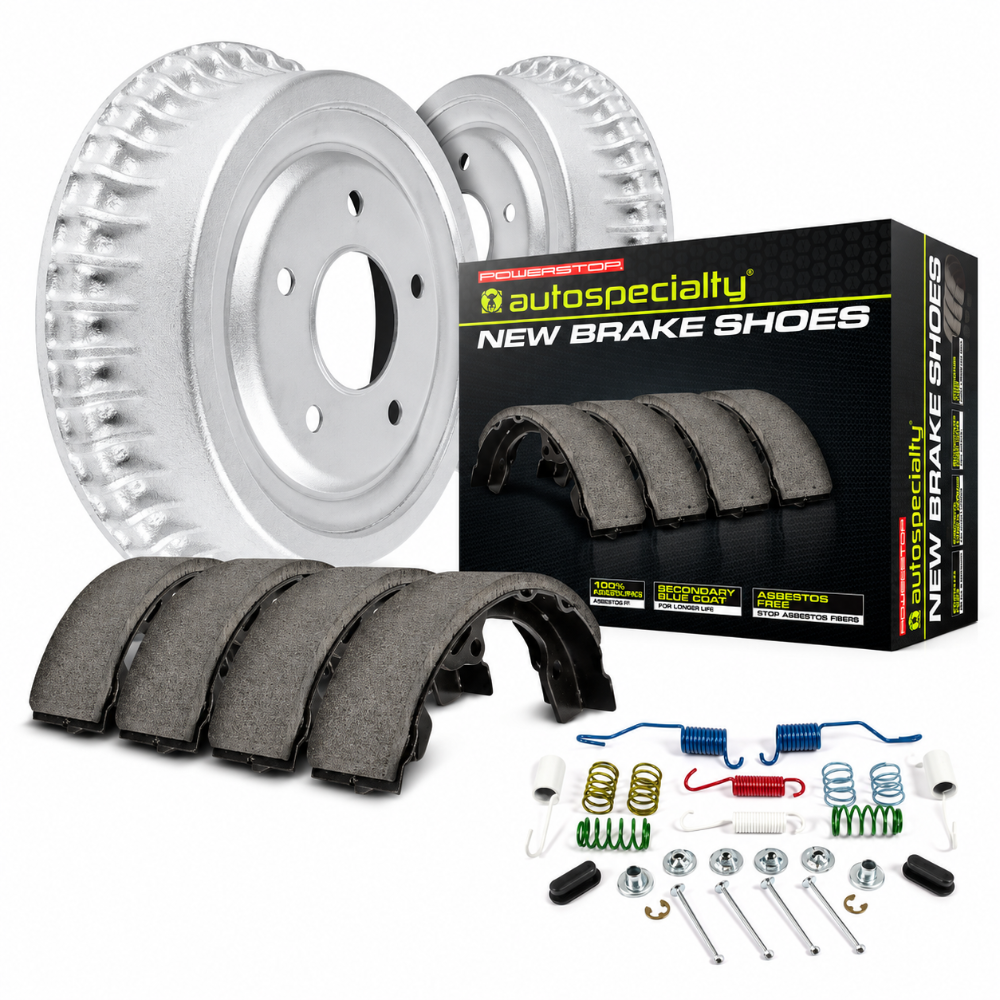 PSBKOE15297DK PowerStop 1-Click Rear Drum Kit 1996-2002 Toyota RAV4