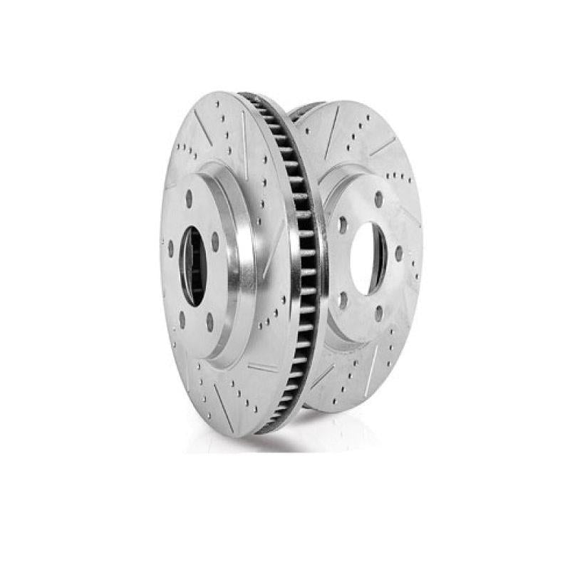 Power Stop 20-21 Jeep Gladiator Rear Evolution Drilled & Slotted Rotor - Pair - PowerStop AR8396XPR