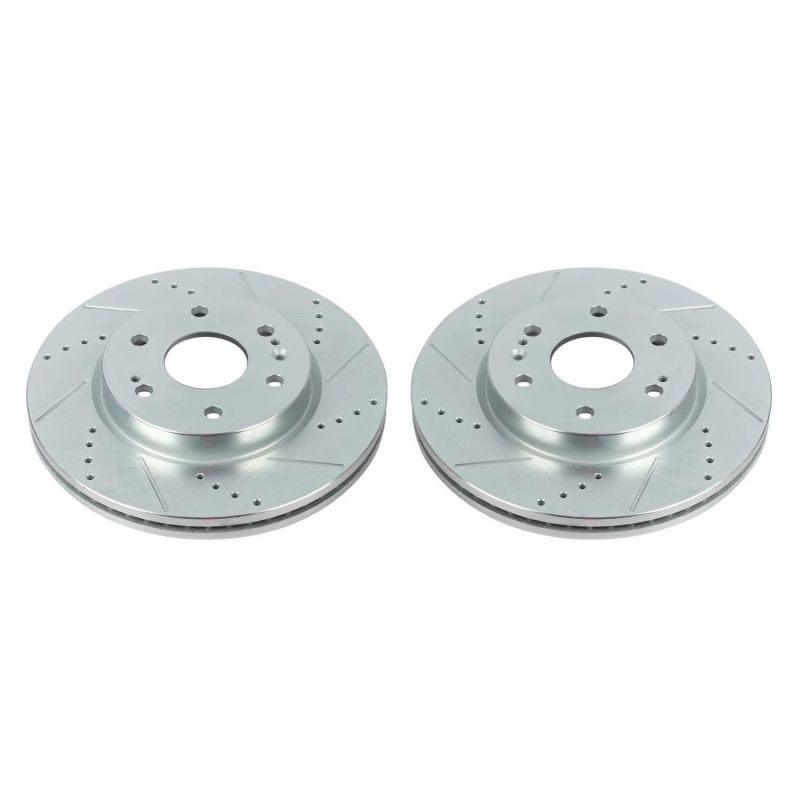 Power Stop 19-20 Chevrolet Silverado 1500 Front Evolution Drilled & Slotted Rotors - Pair - PowerStop AR84103XPR