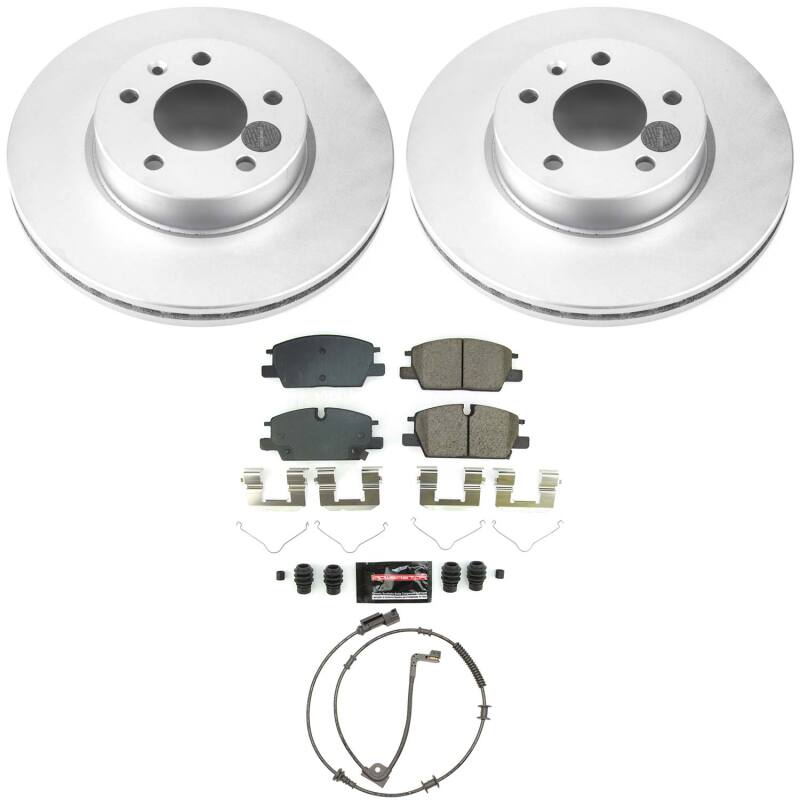 Power Stop 20-22 Cadillac CT4 Front Z23 Coated Brake Kit - PowerStop PSBCPK9075-23