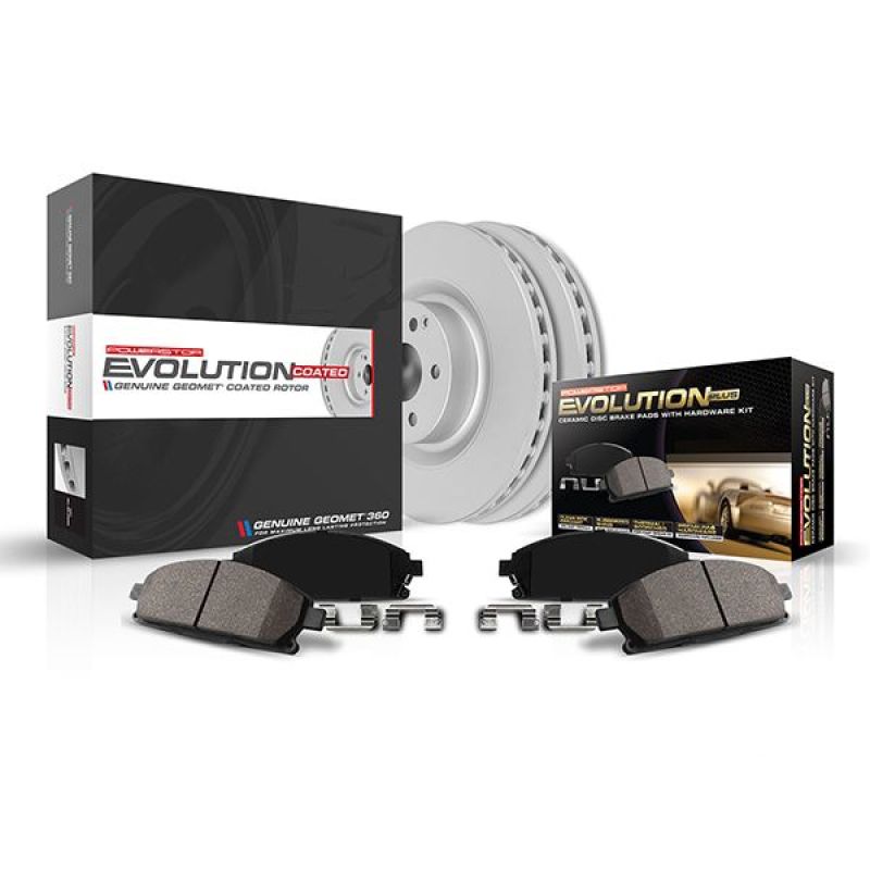 Power Stop 20-24 Silverado and Sierra HD Front Z17 Coated Brake Kit - PowerStop PSBCRK8670
