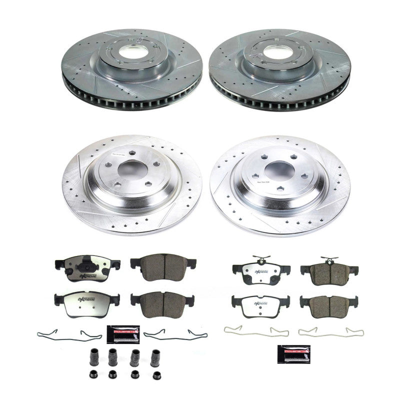 Power Stop 21-22 Ford Bronco Sport Front & Rear Z36 Truck & Tow Brake Kit - PowerStop K8644-36